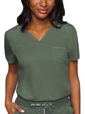Women’s Olive Scrub Top